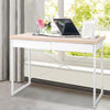 Artiss Metal Desk with Drawer - White with Wooden Top Deals499