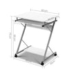 Artiss Metal Pull Out Table Desk - White Deals499