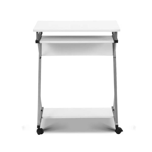 Artiss Metal Pull Out Table Desk - White Deals499
