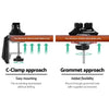 Artiss Monitor Arm Mount Dual Gas Black Deals499