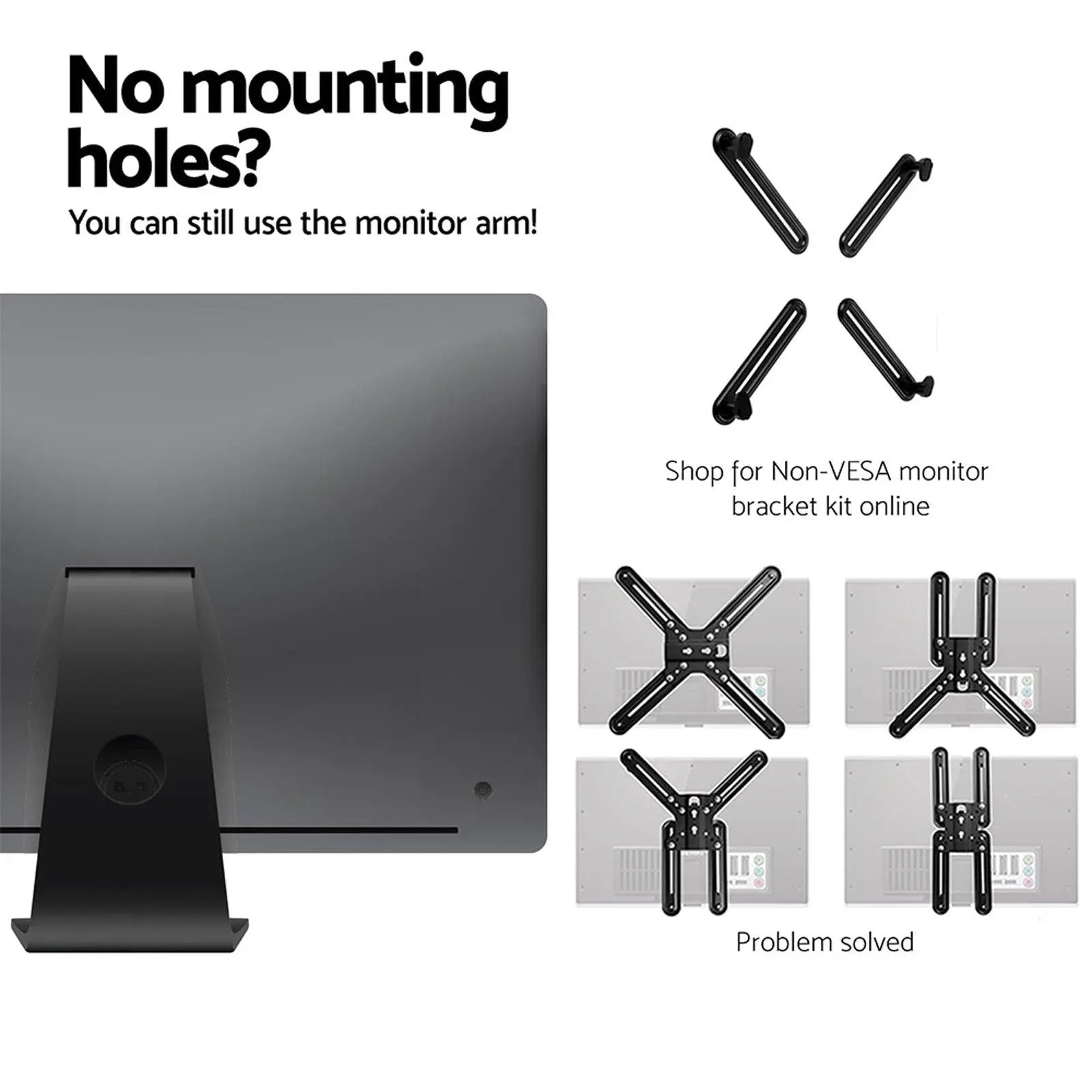 Artiss Monitor Arm Stand Dual Black Deals499