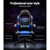 Artiss Office Chair Computer Desk Gaming Chair Study Home Work Recliner Black Blue Deals499
