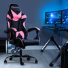 Artiss Office Chair Gaming Chair Computer Chairs Recliner PU Leather Seat Armrest Black Pink Deals499
