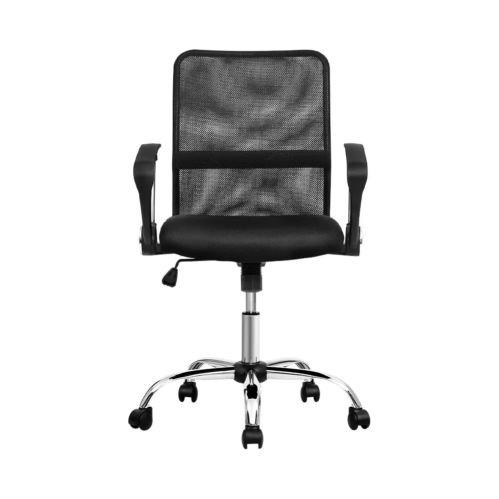 Artiss Office Chair Gaming Chair Computer Mesh Chairs Executive Mid Back Black Deals499
