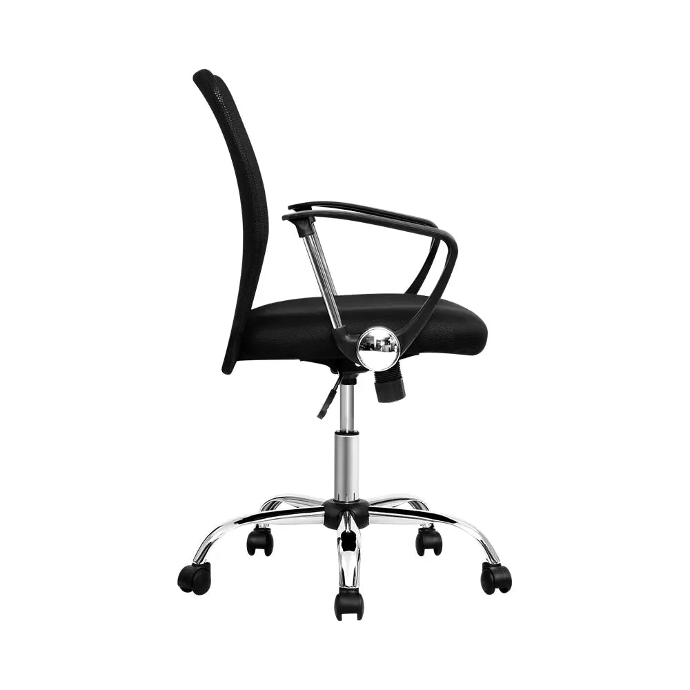 Artiss Office Chair Gaming Chair Computer Mesh Chairs Executive Mid Back Black Deals499