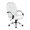 Artiss Office Chair Gaming Computer Chairs Executive PU Leather Seating White Deals499