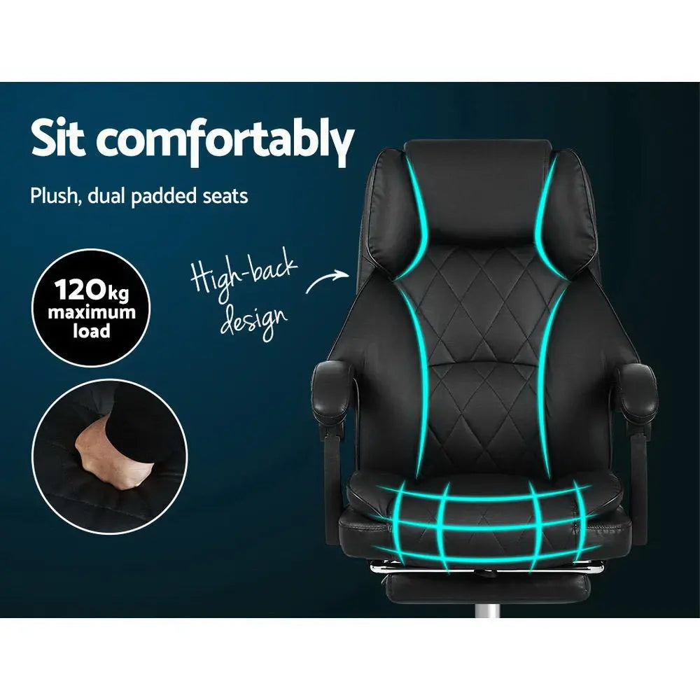 Artiss Office Chair Gaming Computer Executive Chairs Leather Seat Recliner Deals499
