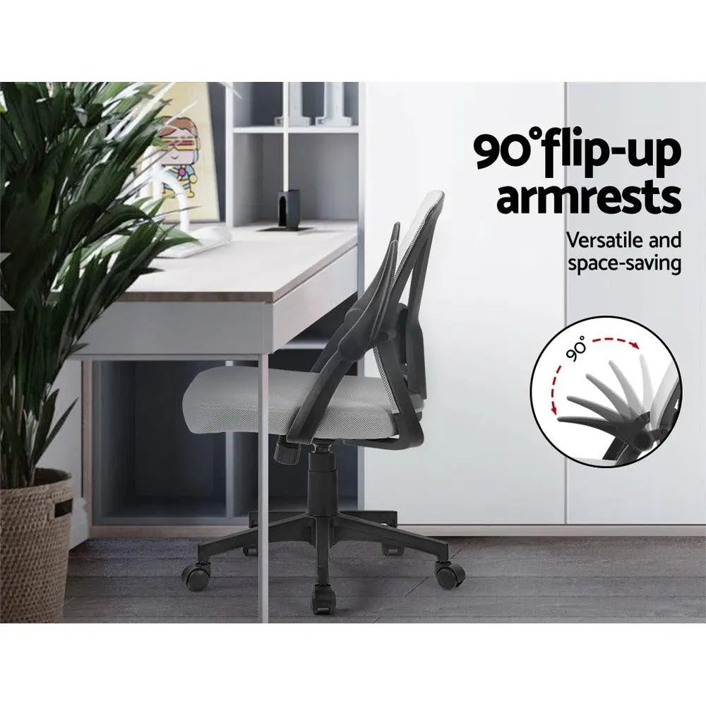 Artiss Office Chair Gaming Executive Computer Chairs Study Mesh Seat Tilt Grey Deals499