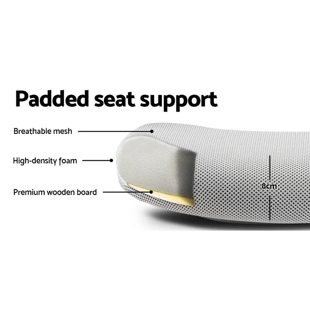 Artiss Office Chair Mesh Computer Desk Chairs Mid Back Work Home Study Grey Deals499