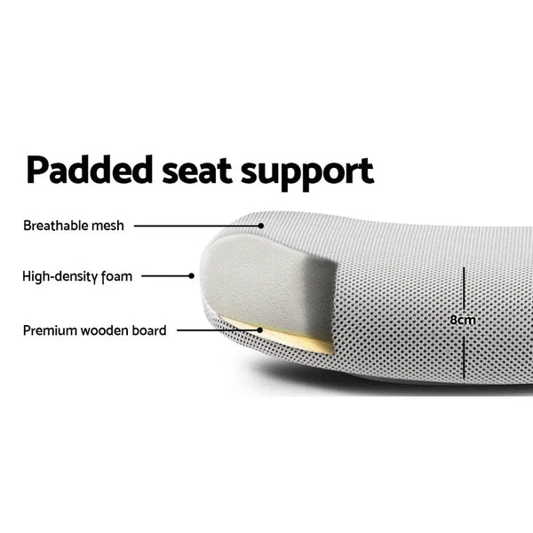 Artiss Office Chair Mesh Computer Desk Chairs Mid Back Work Home Study Grey Deals499