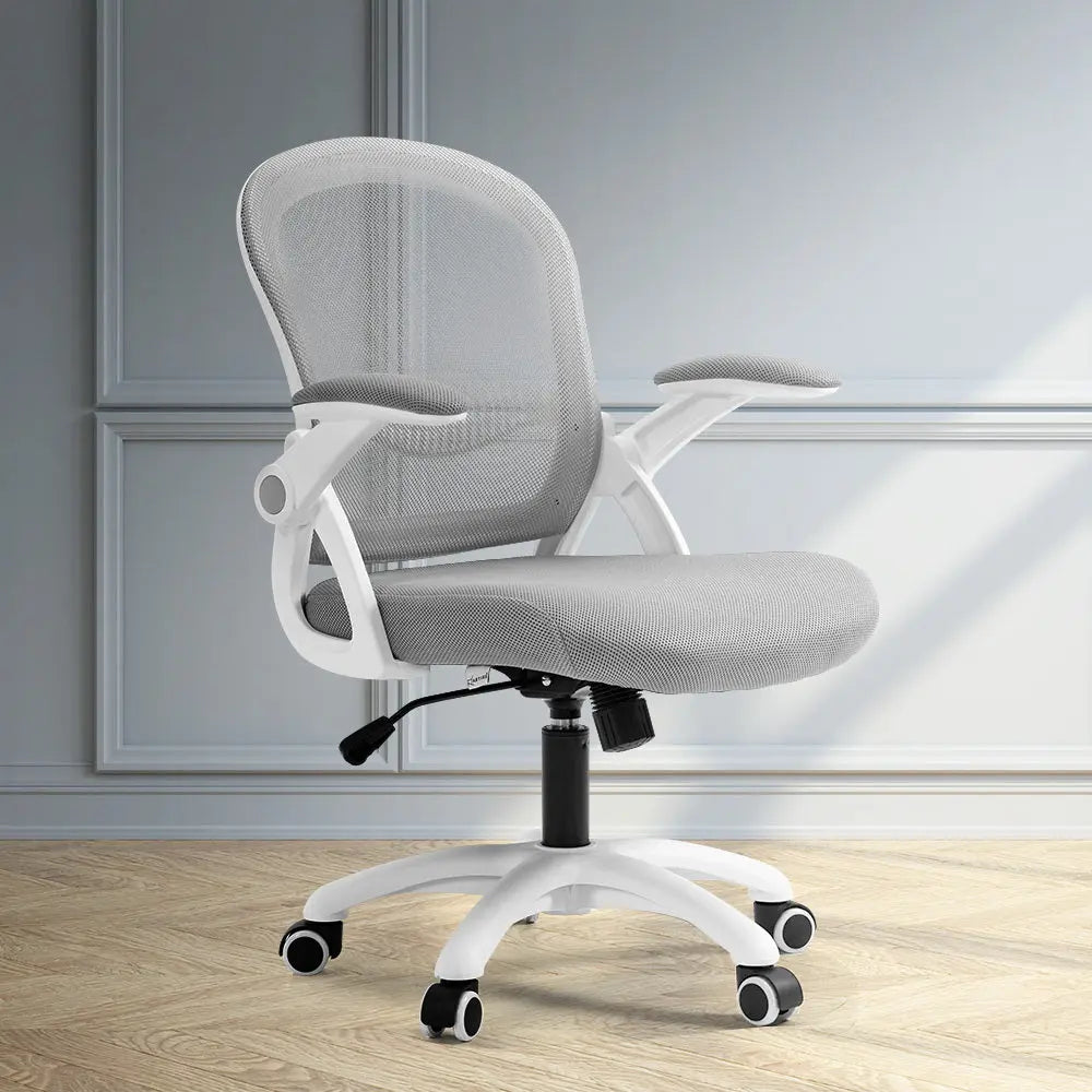 Artiss Office Chair Mesh Computer Desk Chairs Mid Back Work Home Study Grey Deals499