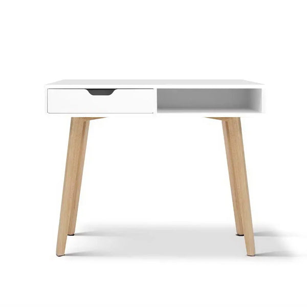 Artiss Office Computer Desk Study Table Storage Drawers Student Laptop White Deals499