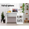 Artiss Office Computer Desk with Storage - White Deals499