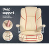 Artiss PU Leather Executive Office Desk Chair - Beige Deals499