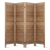 Artiss Room Divider Privacy Screen Foldable Partition Stand 4 Panel Brown Deals499