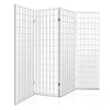Artiss Room Divider Screen Wood Timber Dividers Fold Stand Wide White 4 Panel Deals499