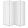Artiss Room Divider Screen Wood Timber Dividers Fold Stand Wide White 4 Panel Deals499
