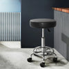 Artiss Round Salon Stool Black PU Swivel Barber Hair Dress Chair Hydraulic Lift Deals499