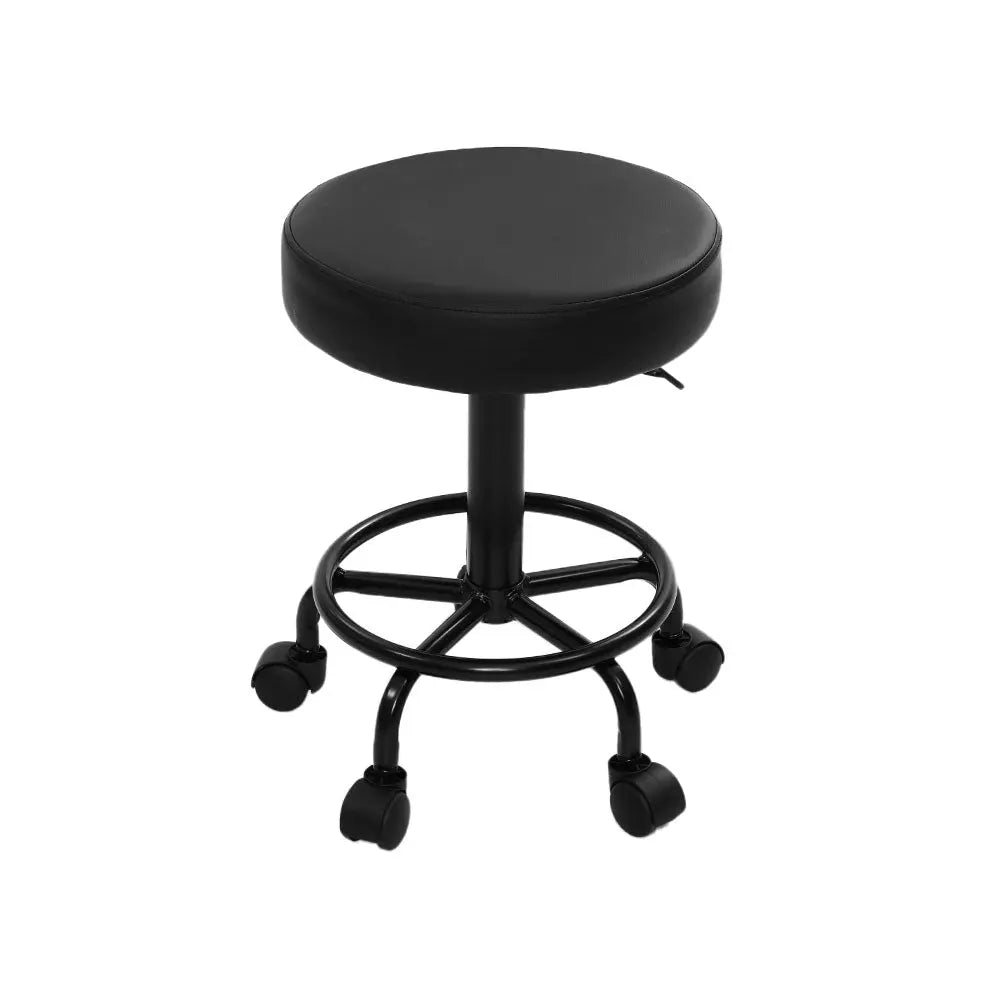 Artiss Round Salon Stool Stools Black Swivel Barber Hair Hydraulic Chairs Lift Deals499
