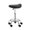 Artiss Saddle Salon Stool Black PU Swivel Barber Hair Dress Chair Hydraulic Lift Deals499