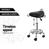 Artiss Saddle Salon Stool Black PU Swivel Barber Hair Dress Chair Hydraulic Lift Deals499