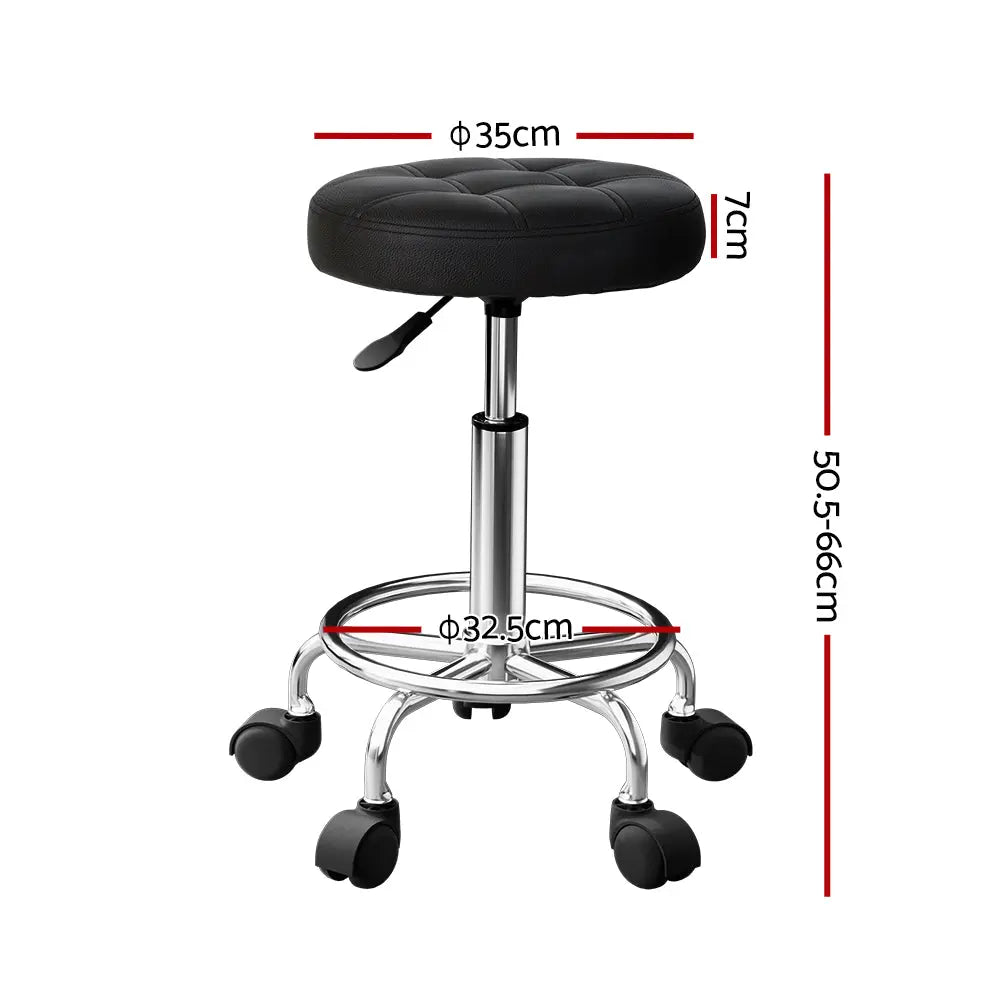 Artiss Salon Stool Round Swivel Chairs from Deals499 at Deals499