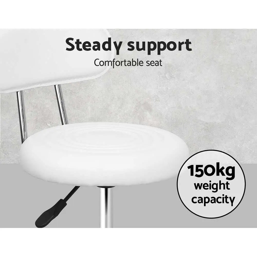 Artiss Salon Stool Swivel Barber Chair Backrest Hairdressing Hydraulic Height Deals499