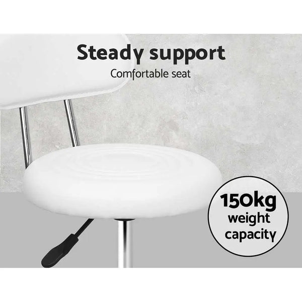 Artiss Salon Stool Swivel Barber Chair Backrest Hairdressing Hydraulic Height Deals499