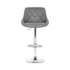 Artiss Set of 2 Bar Stools PU Leather Diamond Style - Grey Deals499