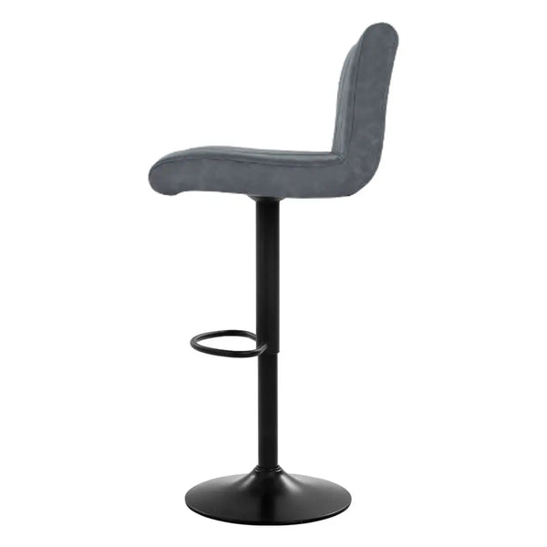 Artiss Set of 2 Bar Stools PU Leather Line Style - Grey Deals499