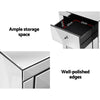 Artiss Set of 2 Bedside Tables Drawers Mirrored Side End Table Cabinet Nightstand Deals499