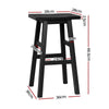 Artiss Set of 2 Beech Wood Bar Stools - Black Deals499