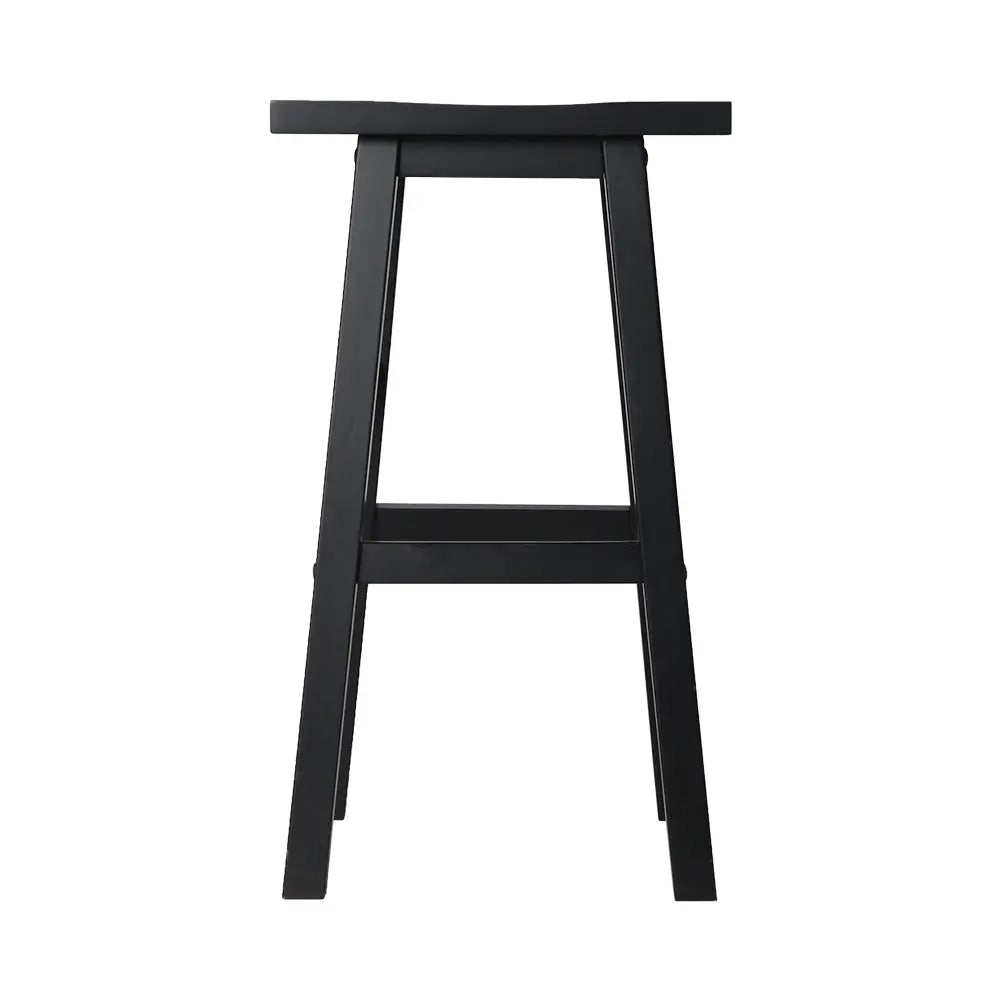 Artiss Set of 2 Beech Wood Bar Stools - Black Deals499