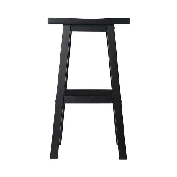 Artiss Set of 2 Beech Wood Bar Stools - Black Deals499