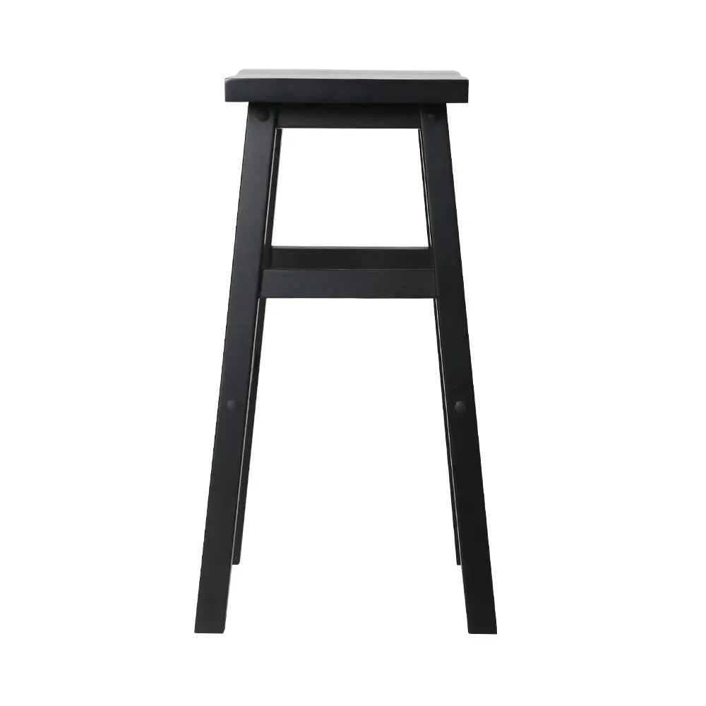 Artiss Set of 2 Beech Wood Bar Stools - Black Deals499