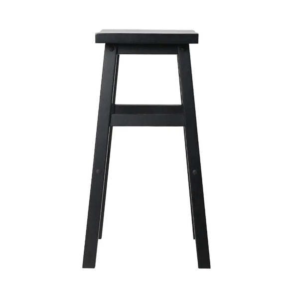 Artiss Set of 2 Beech Wood Bar Stools - Black Deals499