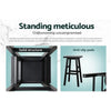 Artiss Set of 2 Beech Wood Bar Stools - Black Deals499