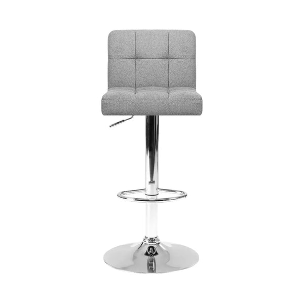 Artiss Set of 2 Fabric Swivel Bar Stools - Grey Deals499