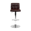 Artiss Set of 2 Gas Lift Bar Stools PU Leather - Chocolate Brown Deals499