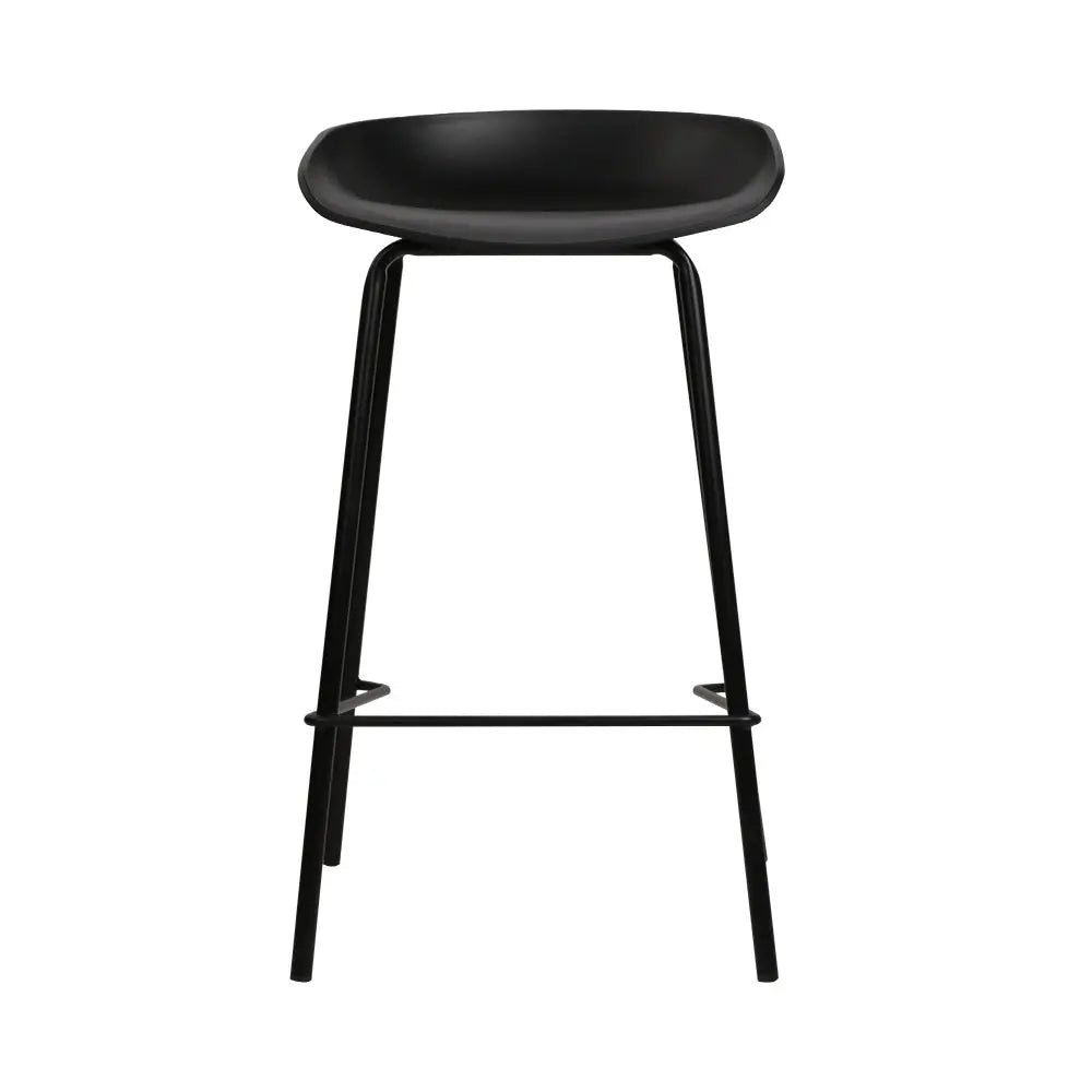 Artiss Set of 2 Metal Bar Stools - Black Deals499