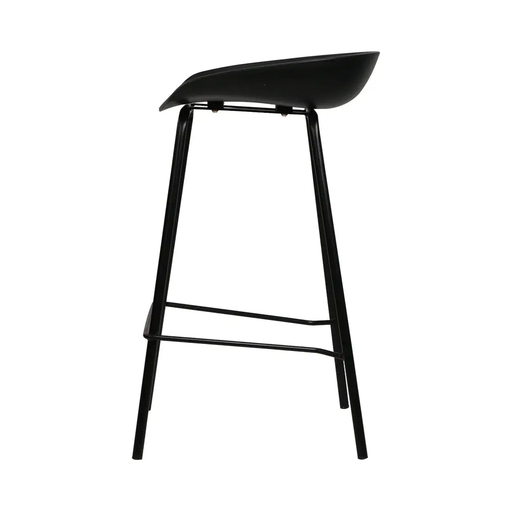 Artiss Set of 2 Metal Bar Stools - Black Deals499