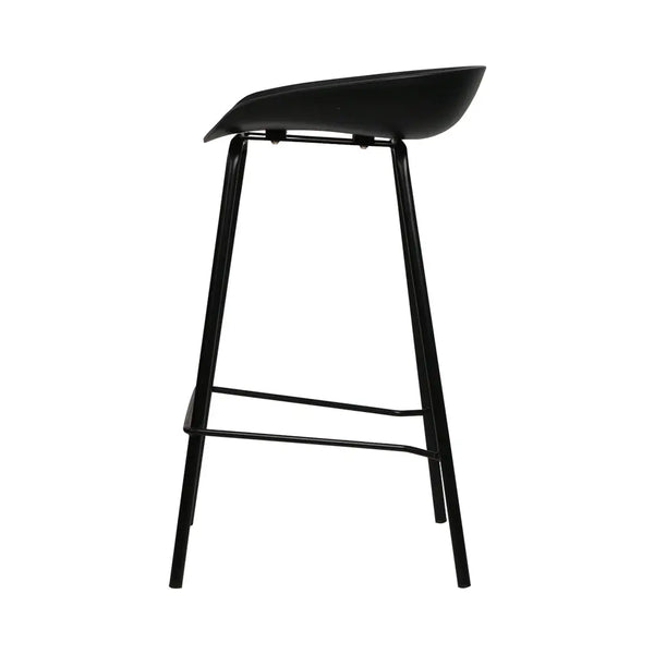 Artiss Set of 2 Metal Bar Stools - Black Deals499