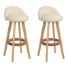 Artiss Set of 2 PU Leather Backrest Bar Stools - Beige Deals499