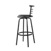 Artiss Set of 2 PU Leather Bar Stools - Black and Steel Deals499