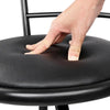 Artiss Set of 2 PU Leather Bar Stools - Black and Steel Deals499
