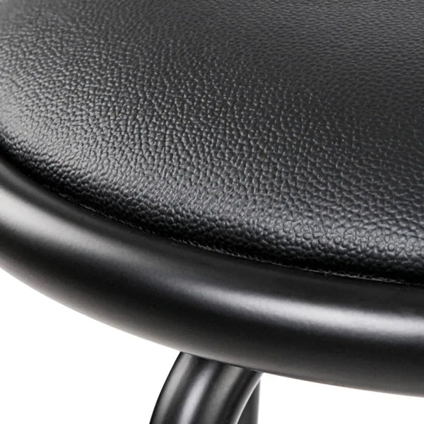 Artiss Set of 2 PU Leather Bar Stools - Black and Steel Deals499