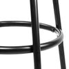 Artiss Set of 2 PU Leather Bar Stools - Black and Steel Deals499