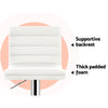Artiss Set of 2 PU Leather Bar Stools Padded Line Style - White Deals499