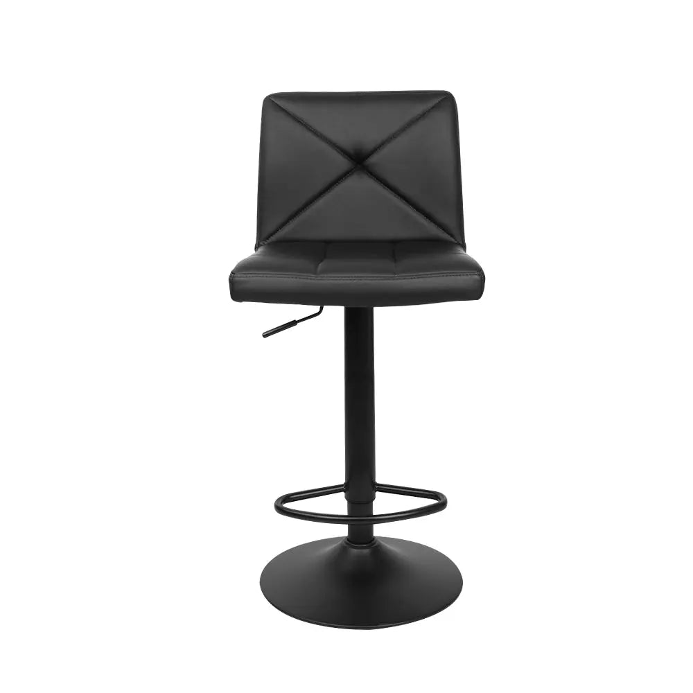 Artiss Set of 2 PU Leather Gas Lift Bar Stools - Black Deals499