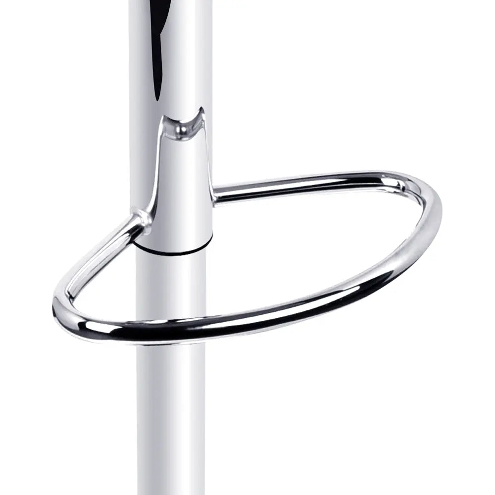 Artiss Set of 2 PU Leather Gas Lift Bar Stools - Black and Chrome Deals499